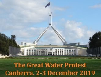 The Great Water Protest.  Parliament House. Canberra (Video).