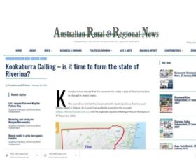 Australian Rural & Regional News Article. Is it time to form a state of Riverina?