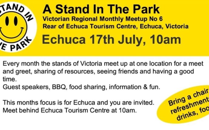 Stand in the Park, Echuca.
