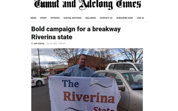 Riverina State in the Tumut and Adelong Times