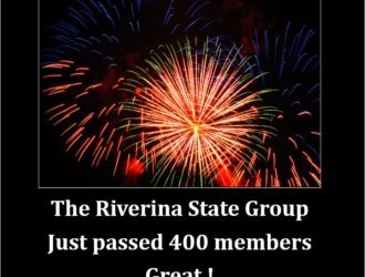 Just Over 400 Riverina State Group Members